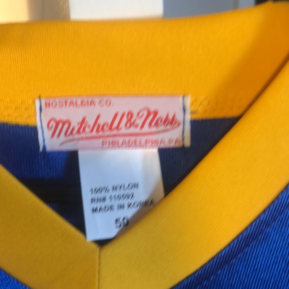 Throwback Marshall Faulk St.Louis Rams Mitchell & Ness Jersey size XL - Picture 5 of 5